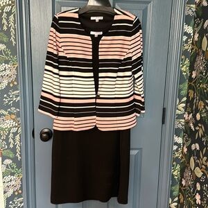 NWOT Studio One 12 black sleeveless dresss with jacket